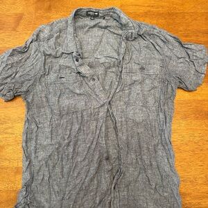 Toad&Co Men's Short-Sleeve Button-Down Shirt — Slate Blue